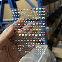 1Sheet Valentine's Day Decals 5D Nail Art Stickers Heart Self-Adhesive Slider Love Letters DIY Manicure Accessories "Dopamine" % (ONLINE ORDER ONLY)