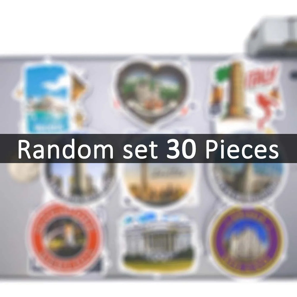 20/30/50Pieces, Travel Stickers, Famous Cityscapes, Places of Interest, Art Graffiti, for DIY Creative Decoration, Funny Sticker (Online Order Only)