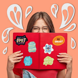 50PCS Inspirational Quotes Scrapbook Stickers DIY Diary Laptop Luggage Skateboard Graffiti Decal Fun Stylish Classic Toys (Online Order Only)