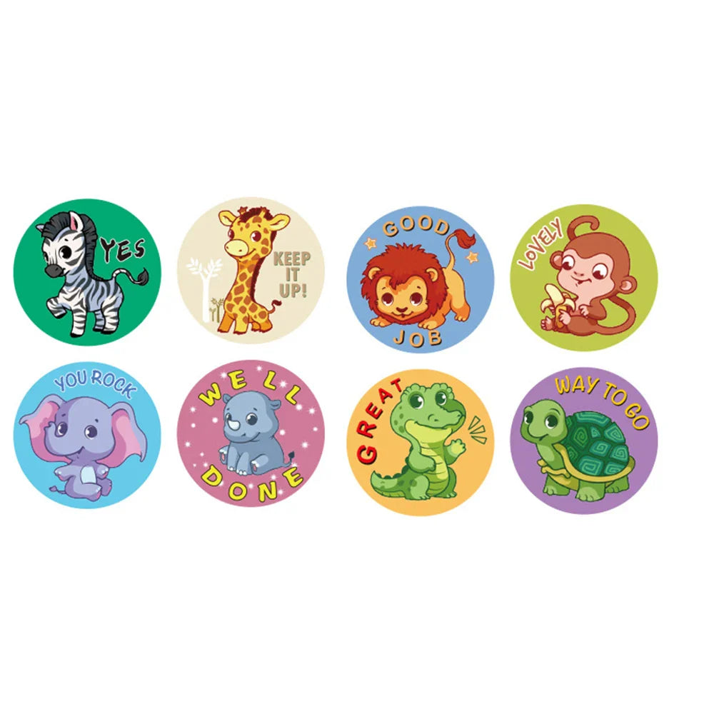 100-500pcs Children's Toys Incentive Sticker Office Stationery Decoration Label Gift Scrapbooking Sealing Stickers (Online Order Only)