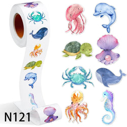 50-500pcs Cartoon Bee Animal Stickers Children Cute Decals DIY Skateboard Bike Fridge Hand Account Reward Sealing Label Sticker (ONLINE ORDER ONLY)