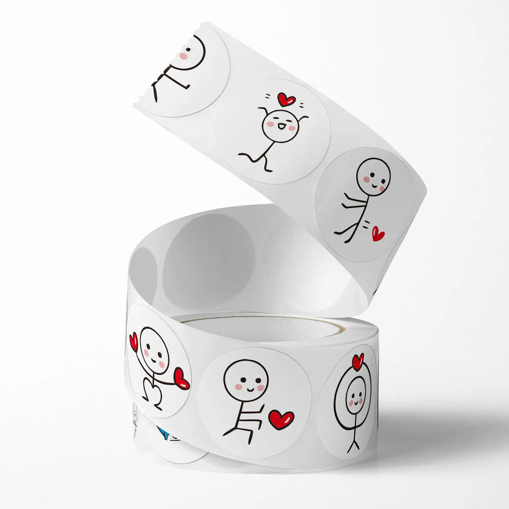 100-500pcs Valentine's Day  Stickers Love Labels for Wedding Holiday Gift Decoration Envelope Sealing Stickers Scrapbooking (ONLINE ORDER ONLY)
