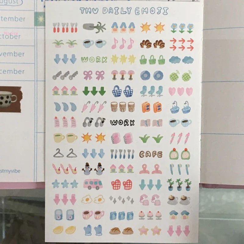 Korean Ins Creative Small Stickers Mobile Phone Camera Journal Collage Material Kawaii Decoration Sticker Gift (Online Order Only)