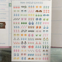 Korean Ins Creative Small Stickers Mobile Phone Camera Journal Collage Material Kawaii Decoration Sticker Gift (Online Order Only)