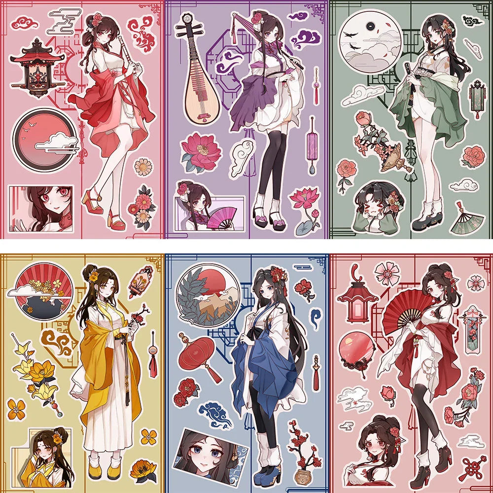 Anime Girl Puzzle Stickers Game for Kids - DIY Educational Toy (Online Order Only)
