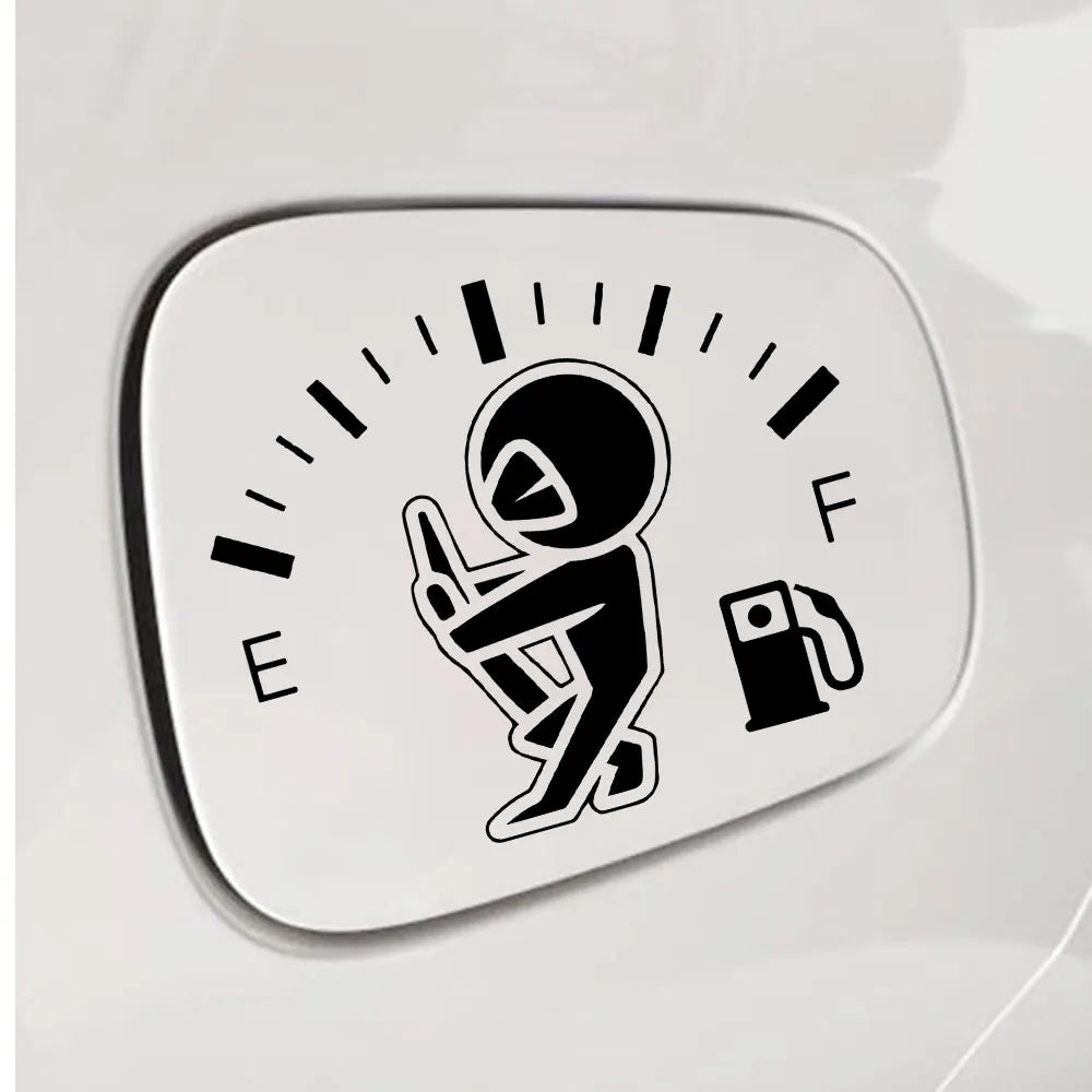 Funny Full Gas Gauge Sticker for Car Fuel Tank Cap Door Decoration Automotive Supplies Outdoor Stickers Pvc Vinyl Decals (ONLINE ORDER ONLY)