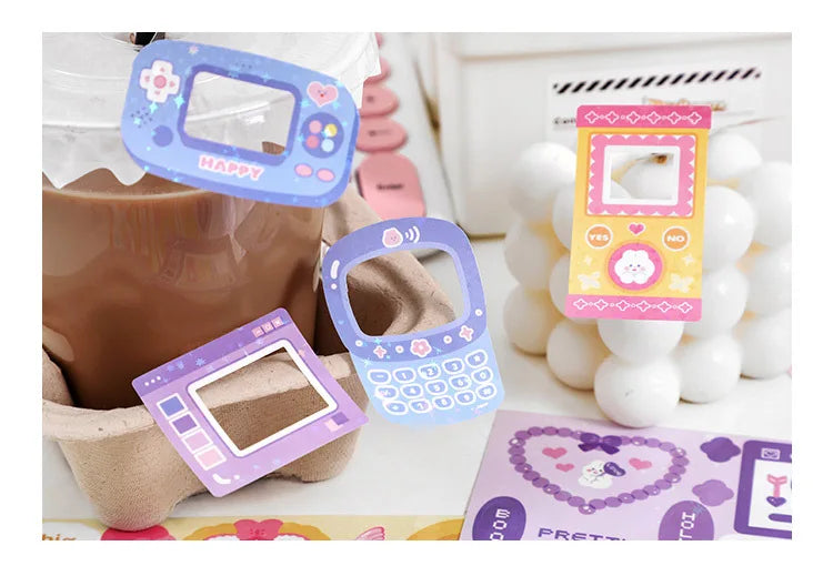 Cute Sweet attack series Stickers Text Dialog Idol Card DIY Material Scrapbooking Decorative Sticker Personalized Stationery (ONLINE ORDER ONLY)