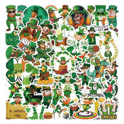 50pcs St. Patrick's Day Stickers for Luggage, Water Bottles, Phones, Laptops, Scooters, Refrigerators (Online Order Only)