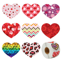 500Pcs Heart Shaped Stickers Seal Labels Stickers Scrapbooking Gift for Package and Wedding Decoration Stationery Sticker (ONLINE ORDER ONLY)
