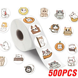 100-500pcs Cartoon Animals Sealing Sticker DIY Laptop Decals Decoration Sticker Reward Gift Toys Stationery (Online Order Only)