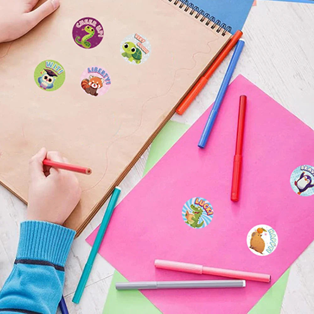 100-500pcs Animal Cartoon Stickers Phone Laptop Notebook Suitcase Water Bottles Sticker DIY Gift Decoration Lables Stationery (ONLINE ORDER ONLY)