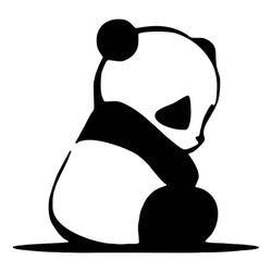 Panda Car Stickers Vinyl Creative Decal Cute Occlusion Scratch Refrigerator Air Conditioner Car Accessories (ONLINE ORDER ONLY)