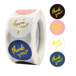 50-500pcs Luxury Bronzing Labels Thank You for Your Order Stickers Baking Seal Labels for Shop Business Package Gift Sticker (ONLINE ORDER ONLY)
