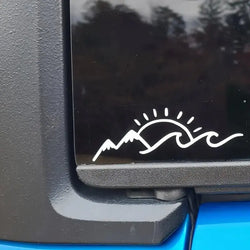 Mountain Sea And Sun Lover Stickers Vinyl Creative Fun Car Stickers, Motorcycles, Trucks, Laptops,Water Bottles, Etc (ONLINE ORDER ONLY)