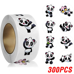 100-500pcs Cute Panda Animals Stickers for Kids School Encouragement Students Games Toy Reward Labels Stationery Stickers (ONLINE ORDER ONLY)