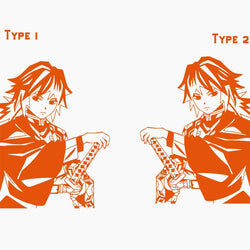 Large Anime Car Sticker Swordsme Exterior Accessories Bodywork Styling Hood Decoration Automobile Parts Die Cutting  Vinyl Decal (ONLINE ORDER ONLY)