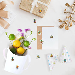 500pcs/roll Fruit Pineapple Sticker Roll For Kids Reward Encourage Sticker For Labels Thank You Sticker Kids Toys (Online Order Only)