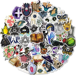 Witch Magic Book Stickers: Horror Graffiti for Scrapbook, Laptop, Phone (Online Order Only)