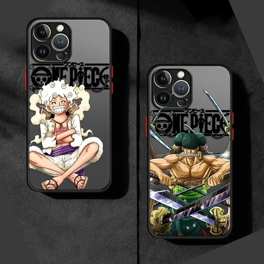 One Piece Phone Case: Zoro & Luffy Matte iPhone Cover (ONLINE ORDER ONLY)