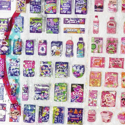 1 Sheets Snack House Series Sticker PET Star Flash Film Deco Scrapbook DIY Material Decoration Stationery Stickers (ONLINE ORDER ONLY)