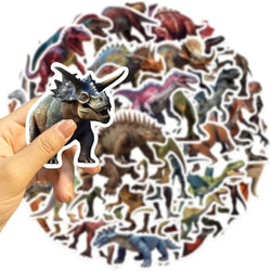 10/50Pcs Dinosaur Stickers Kids Toy Gift DIY Laptop Phone Suitcase Notebook Ancient Animal Sticker Graffiti Decals (ONLINE ORDER ONLY)