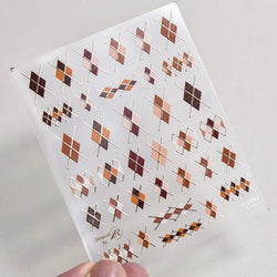 Poker Red Love Heart Square Grid Star Moon Card Pattern Spade Retro 3D Self Adhesive Nail Art Decoration Sticker Manicure Decals (Online Order Only)