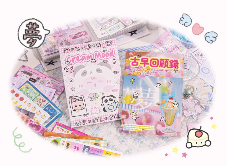50Pcs Y2K Cute Cut Film Sticker Book for Phone Camera Luggage Journal  DIY Collage Sticker Kawaii Decoration Sticker Gift (ONLINE ORDER ONLY)
