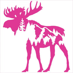Mountain Moose For Car Sticker Pacific Northwest Stickers Accessories Decorations Window Die Cutting Vinyl Decals (ONLINE ORDER ONLY)