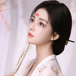 35pcs Eyebrow Flowers Stickers Red Dot Forehead Lotus Stickers Waterproof And Long Lasting Realistic Temporary Tattoo Stickers * (ONLINE ORDER ONLY)