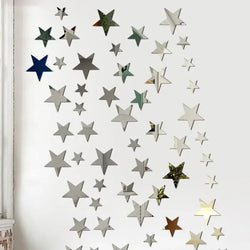 3D Acrylic Star Wall Stickers - Kids Room Home Decor (20pcs) (ONLINE ORDER ONLY)