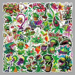 10/50Pcs Cannibal Flower Graffiti Waterproof Skateboard Travel Suitcase Phone Laptop Luggage Stickers DIY Kids Girl Toy (Online Order Only)