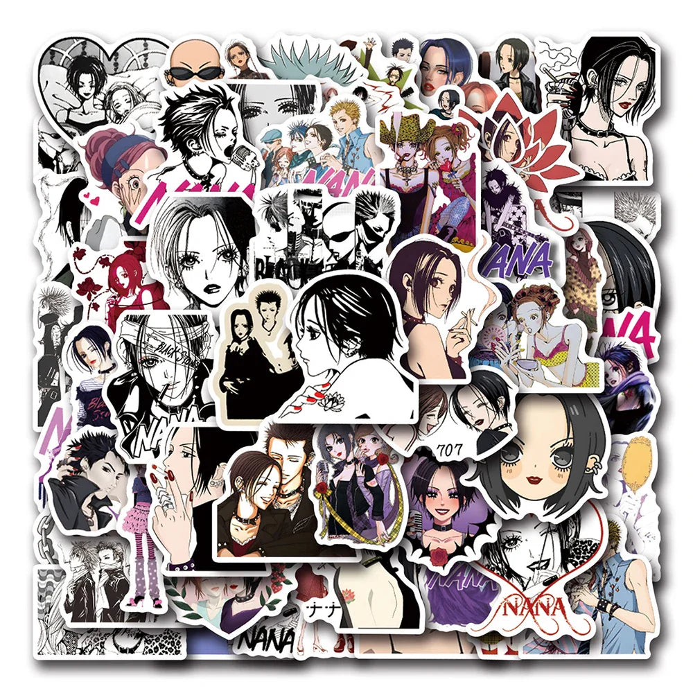 NANA Anime Stickers Waterproof Decals for Laptop, Luggage, Skateboard, Phone, Fridge - 10/30/50pcs (Online Order Only)