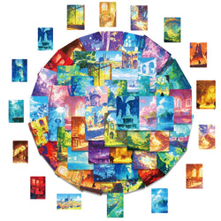 50Pcs Cartoon Scenery Graffiti Stickers for Helmet, Wall, DIY Decoration (ONLINE ORDER ONLY)