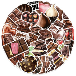 Chocolate Graffiti Stickers Decal Pack for Laptop, Motorcycle, Luggage, Snowboard, Fridge, Car (Online Order Only)