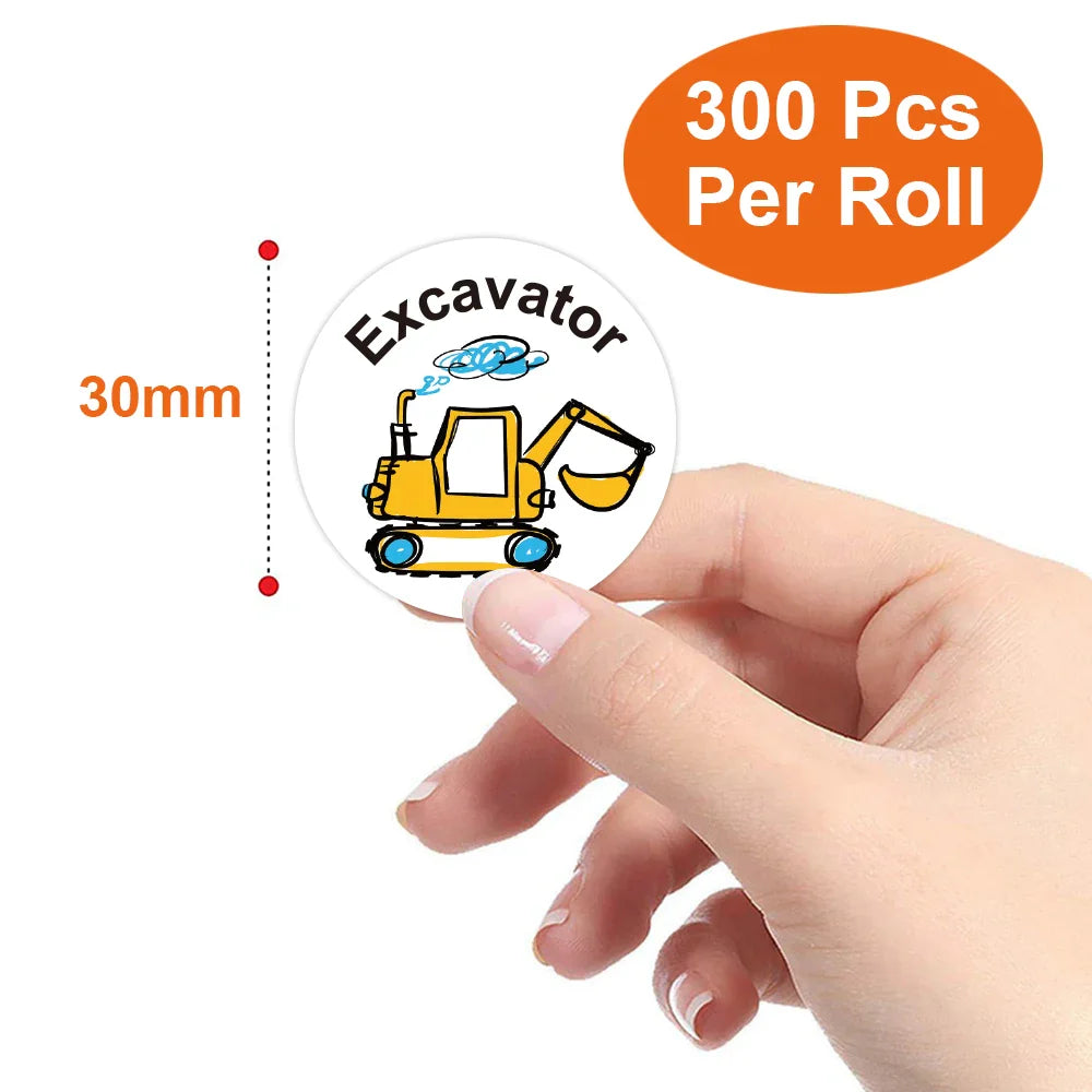 Smile Face Sticker Kids Reward Sticker Yellow Dots Labels Happy Animal  Sticker Kids Toys School Teacher Student Stationery (ONLINE ORDER ONLY)