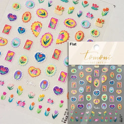 Retro Rose Gold Silver Totem Picture Photo Frame Flower 5D Self Adhesive Nail Art Stickers 5D Shiny Rhinestone Manicure Decals (ONLINE ORDER ONLY)