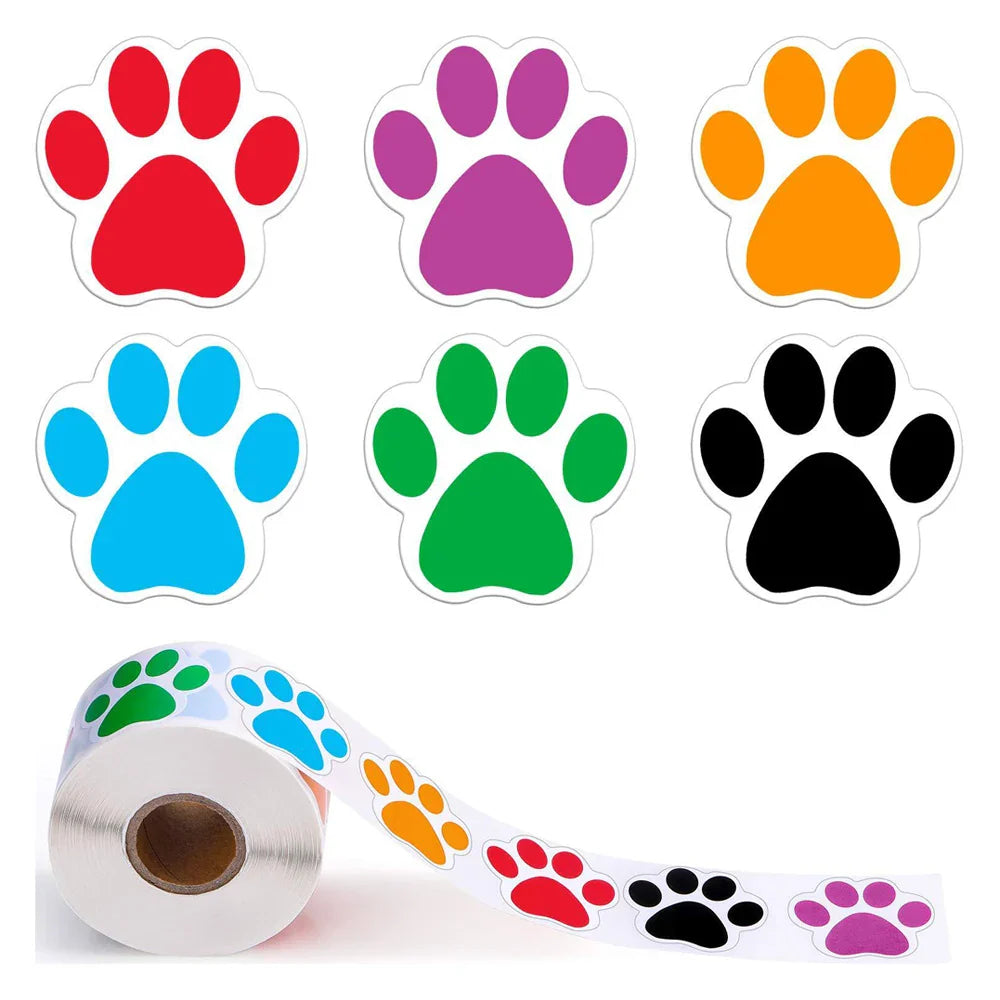 500Pcs Round Dog Paw Print Thank You Label Stickers Used for Shipping and Mailing Box Seal Labels Decorative Gifts Stickers (ONLINE ORDER ONLY)