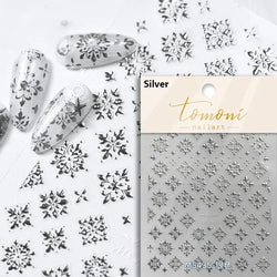 Black White Christmas Tree Snowflake Bowknot Snowman Socks Star Santa Hat Deer Rhinestone Winter Nail Art Sticker Manicure Decal (Online Order Only)