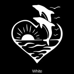 CUTE Dolphin Stickers Make Your Car Look Fun and Lovable,for  Cars, Trucks, Walls, Laptops, Windows, Motorcycles, Bumpers (ONLINE ORDER ONLY)