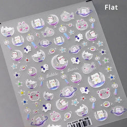 Bowknot Bear Cake Chocolates Food Star Cherry Apple Cook Love Heart Adhesive Nail Art Sticker Rhinestone Reliefs Manicure Decal (ONLINE ORDER ONLY)