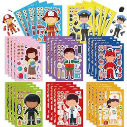 Kids Make A Face Puzzle Stickers Game - Educational Jigsaw Craft Toy (Online Order Only)