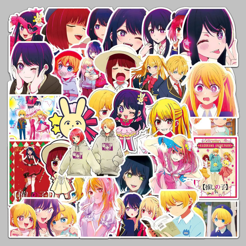 50Pcs OSHI NO KO Anime Stickers for Helmet, Desktop, Wall Decoration (Online Order Only)
