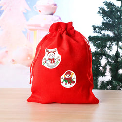 100-500pcs Heterotypic Christmas Themed Snowmans Stickers 8 Designs DlY Holiday Party Decoration Labels Stationery stickers (Online Order Only)