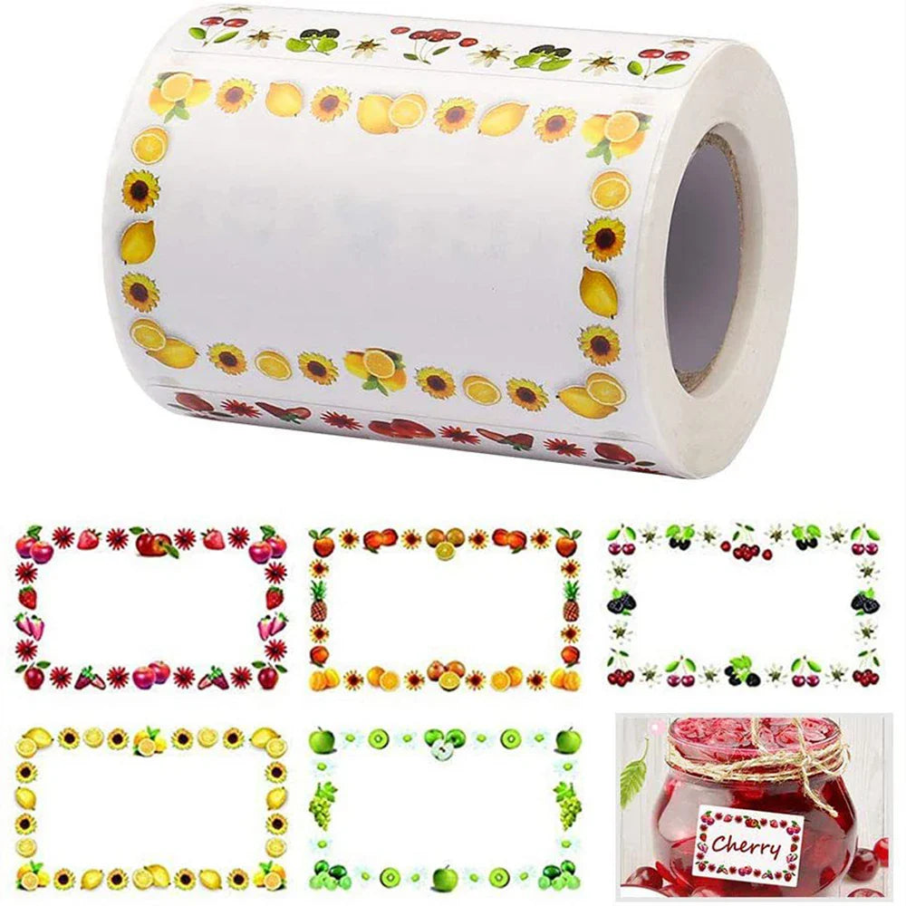 300pcs/roll Kitchen Classification Label Stickers Refrigerator Food Storage Date Labels for Container Bag Jar Packaging Marking (ONLINE ORDER ONLY)