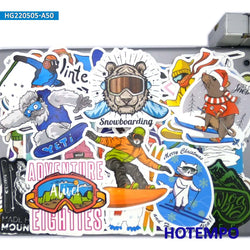 50Pieces World Journey Outdoor Adventure Camping Climbing Hiking Travel Stickers for Car Motorcycle Luggage Phone Laptop Sticker (Online Order Only)