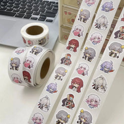 500pcs/Roll Honkai Impact 3 Game Cartoon Sealing Sticker DIY PVC Laptop Decals Decoration Stiker Reward Gift Toys (Online Order Only)