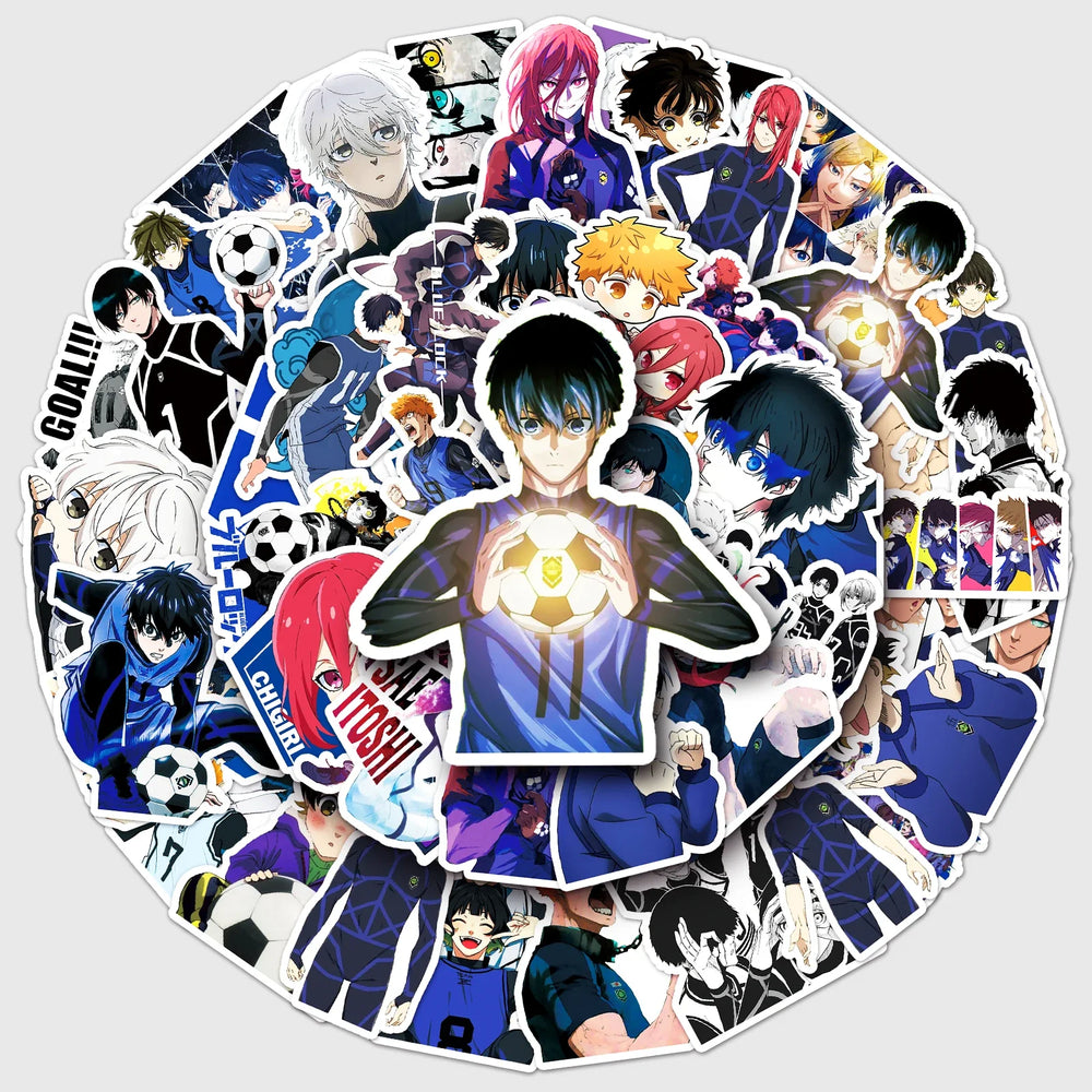 MINISO Blue Prison Series Cartoon Waterproof Vinyl Stickers 50Pcs (Online Order Only)