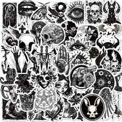 10/30/50PCS Gothic Skull Eyes Sticky PVC Sticker Aesthetic DIY Decoration Scrapbooking Hand Accounting Supplies for Kids (Online Order Only)
