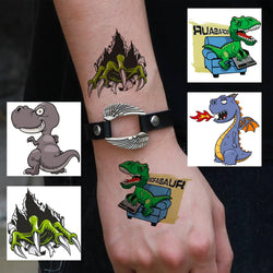 50 PCS 3D Dinosaur Temporary Tattoos For Boys Girls Kids Fake T-Rex Tattoo Sticker Small Dino Party Favor Sets Supplies Tatoos (ONLINE ORDER ONLY)
