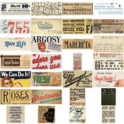 10/29/58pcs Retro English slogan Stickers Decals Cartoon Graffiti DIY  Notebook Luggage Wall Decoration PVC Sticker (Online Order Only)